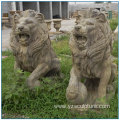 2017 New Design Antique Marble Animal Statue Lion Statue